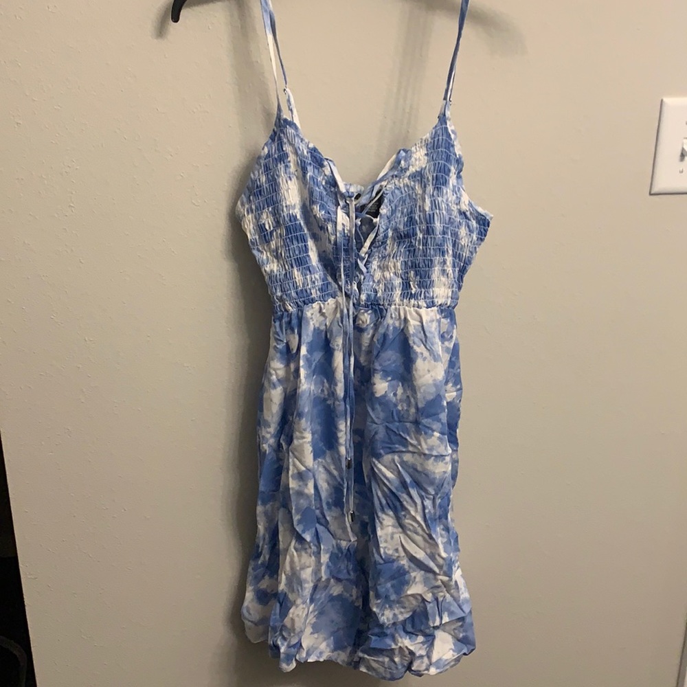 Blue & white Dress